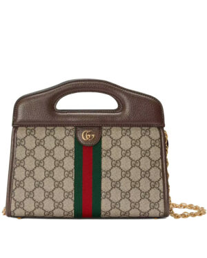 Gucci Ophidia Small Tote With Web 693724 Dark Blue