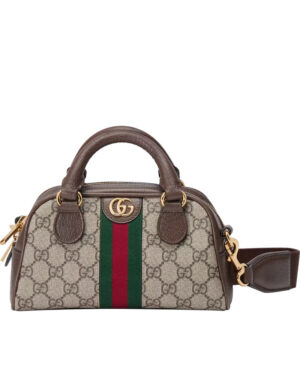 Gucci Ophidia Mini GG Top Handle Bag 724606 Dark Coffee