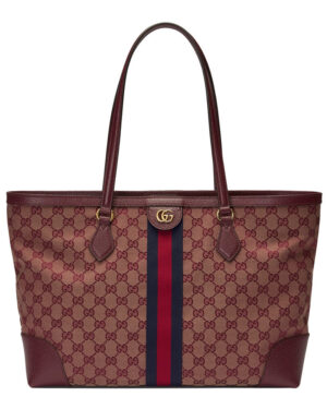 Gucci Ophidia Medium Tote With Web 631685 Mauve