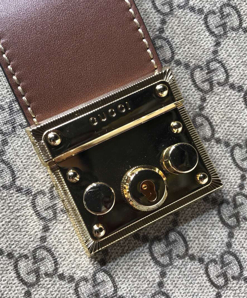 Gucci Padlock medium GG shoulder bag 479197 Coffee - Image 4