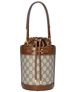 Gucci Horsebit 1955 Small Bucket Bag 637115 Dark Coffee