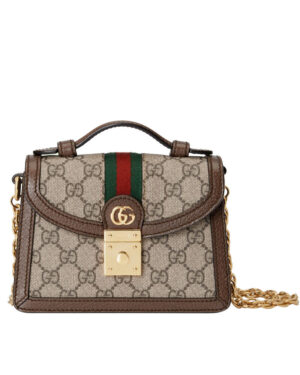 Gucci Ophidia GG Mini Shoulder Bag Dark Coffee