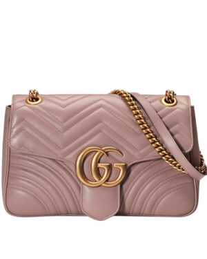 Gucci GG Marmont Matelasse Shoulder Bag 443496 Light Pink