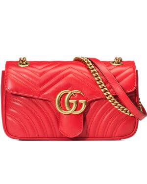 Gucci GG Marmont Matelasse Mini Bag 443497 Red