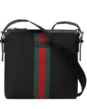 Gucci Web GG Supreme messenger 387111 Black