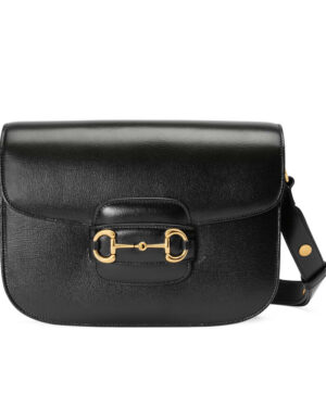 Gucci 1955 Horsebit small shoulder bag 602204 Black