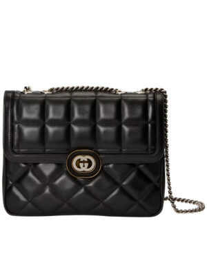 Gucci Deco Small Shoulder Bag 740834 Black