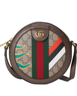 Gucci Round Shoulder Bag With Double G 574978 Dark Coffee