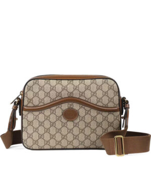 Gucci Messenger Bag With Interlocking G 675891 Dark Coffee