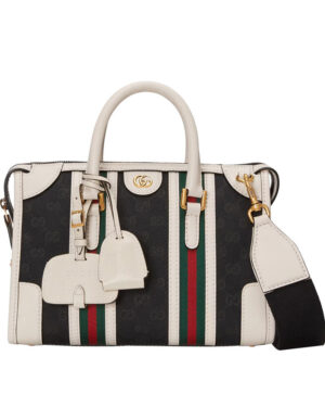 Gucci Small Canvas Top Handle Bag 715772 Cream