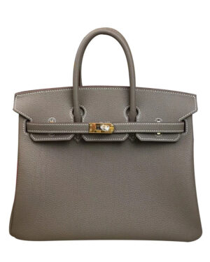 Hermes Birkin 25 Togo Leather Gray