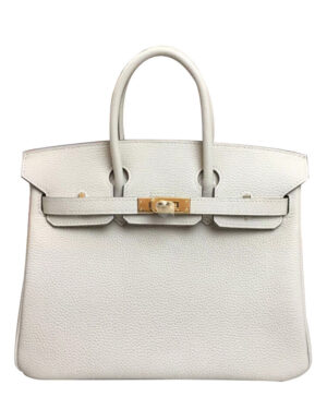 Hermes Birkin 25 Togo Leather Cream