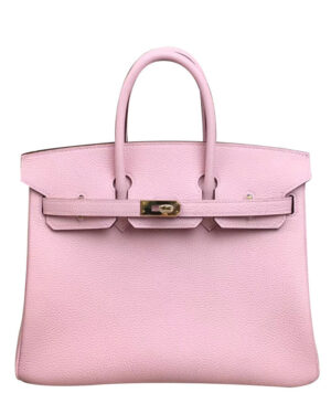 Hermes Birkin 25 Togo Leather Peachblow