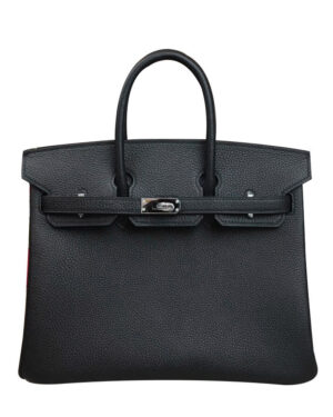 Hermes Birkin 25 Togo Leather Black