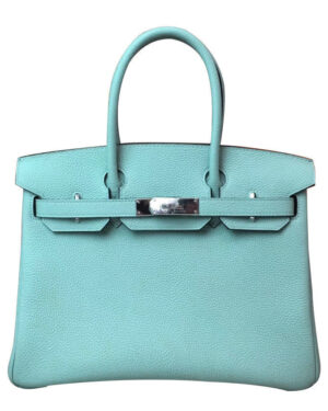 Hermes Birkin 30 Togo Leather Light Blue