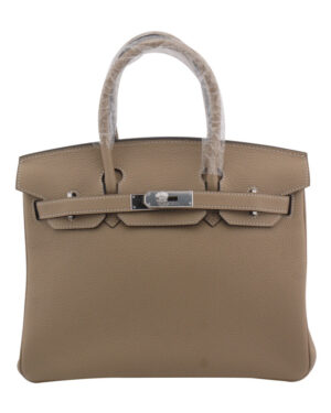 Hermes Birkin 30 Bag Togo Leather Gray