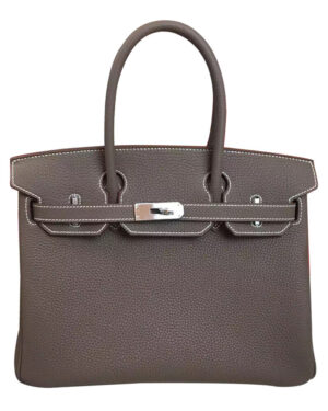 Hermes Birkin 30 Bag Togo Leather Dark Gray