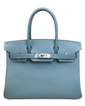 Hermes Birkin 30 Swift Leather Light Blue