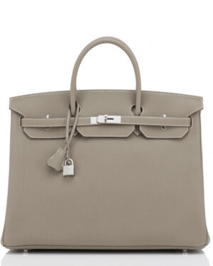 Hermes Birkin 35 Bag Togo Leather Gray