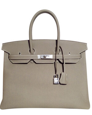 Hermes Birkin 35 Bag Togo Leather Dark Gray