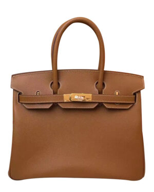 Hermes Birkin 35 Epsom Leather Paon Phw Light Coffee