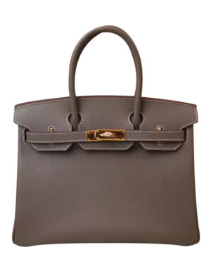 Hermes Birkin 35 Epsom Leather Paon Phw Gray