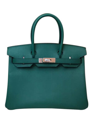 Hermes Birkin 35 Epsom Leather Paon Phw Green