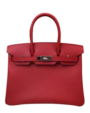 Hermes Birkin 35 Epsom Leather Paon Phw Red
