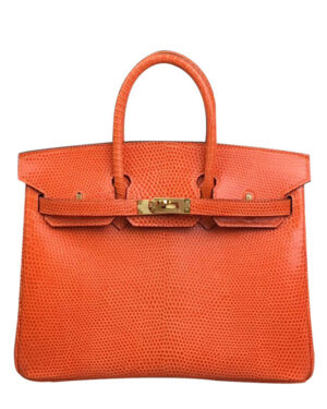 Hermes Birkin 25 Lizard leather Orange