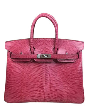 Hermes Birkin 25 Lizard leather Peachblow