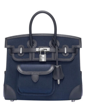 Hermes Birkin Cargo 25 Bag Dark Blue
