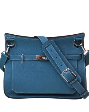 Hermes Jypsiere 28 Bag Togo Leather Blue