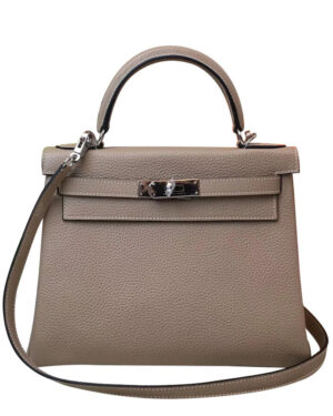 Hermes Kelly Bag 25 Togo Leather Gray