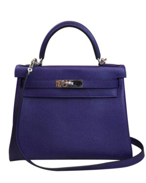 Hermes Kelly Bag 25 Togo Leather Purple