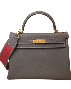 Hermes Kelly Bag 28 Togo Leather Dark Gray
