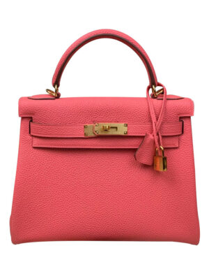 Hermes Kelly Bag 28 Togo Leather Peachblow