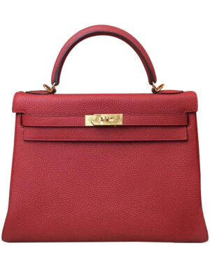 Hermes Kelly Bag 28 Togo Leather Red