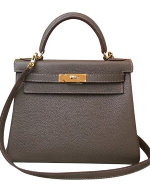 Hermes Kelly Bag 32 Togo Leather Dark Gray