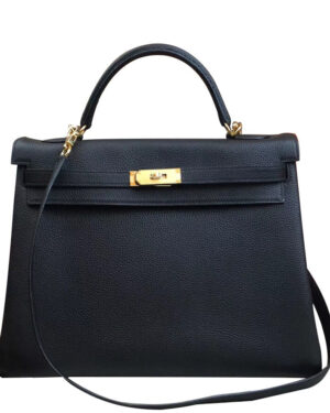 Hermes Kelly Bag 35 Togo Leather Black