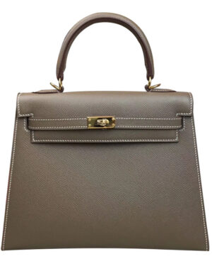 Hermes Kelly Bag 28 Epsom Leather Gray