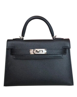 Hermes Kelly Bag 19 Epsom Leather Black