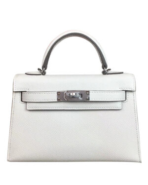 Hermes Kelly Bag 19 Epsom Leather White