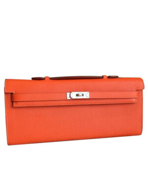 Hermes Kelly Cut Rouge H Orange