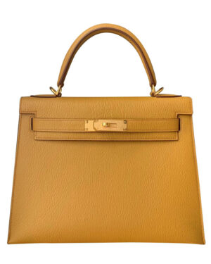 Hermes Kelly Bag 28 Togo Leather Apricot