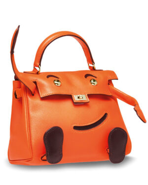 Hermes H Gulliver Leather Vintage Kelly Quelle Idole Doll Orange
