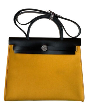 Hermes Herbag Zip Tote Bag Yellow