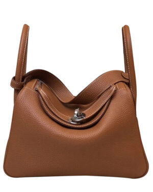Hermes Linda Bag 26 Togo Leather Light Coffee