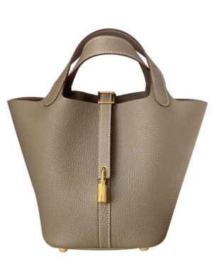 Hermes Picotin Lock Bag 22cm Gray