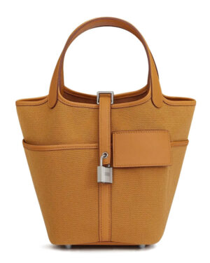 Hermes Picotin Lock 18 Pocket Bag Light Coffee