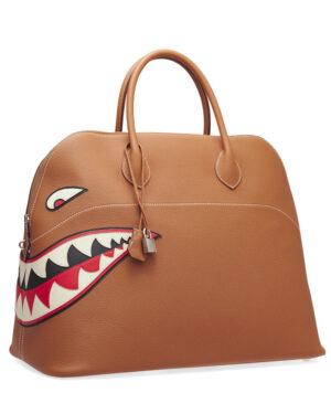 Hermes Runway Shark Bolide Bag Light Coffee